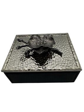 NIB Michael Aram Black Orchid Mini Jewelry Box